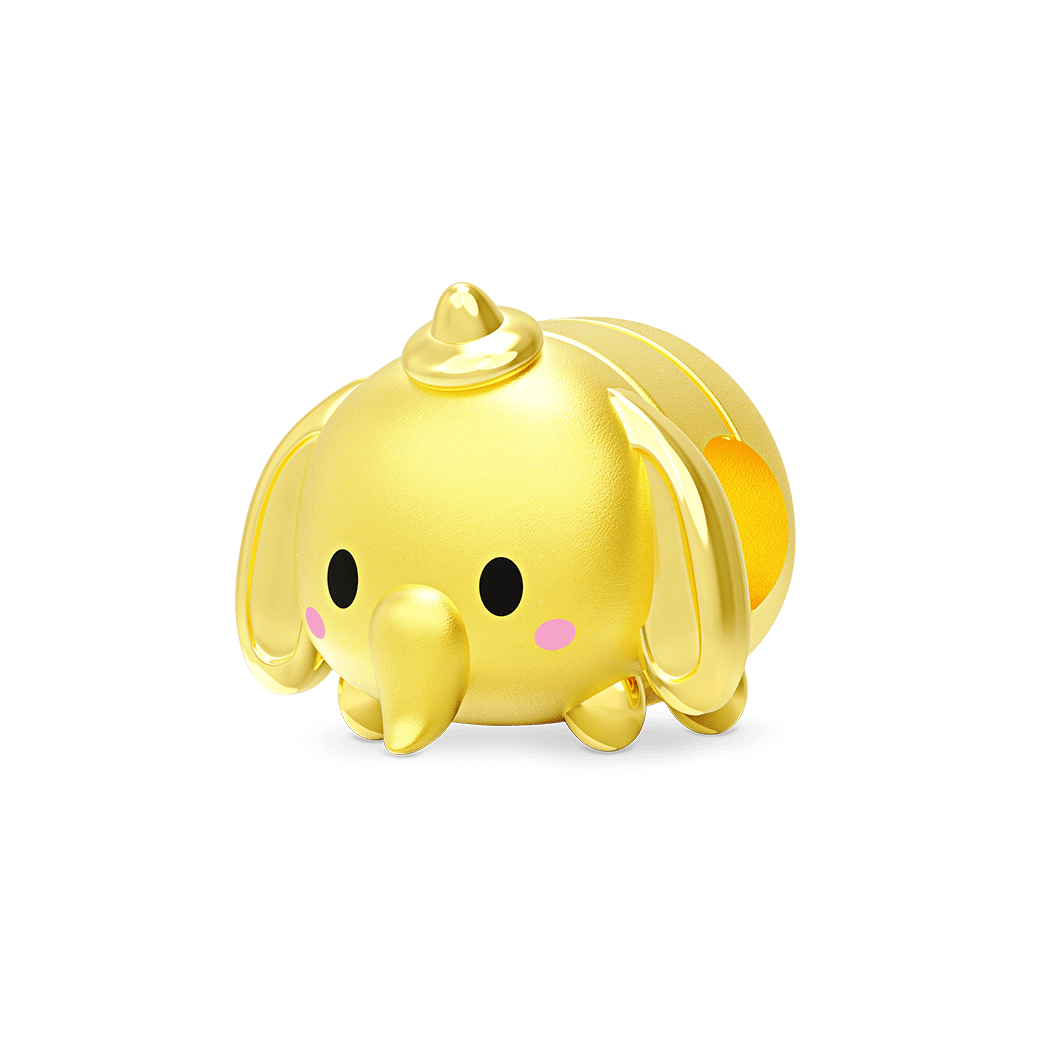 ภาพมุมเฉียงชาร์มสร้อยข้อมือ Disney Tsum Tsum Dumbo Charm