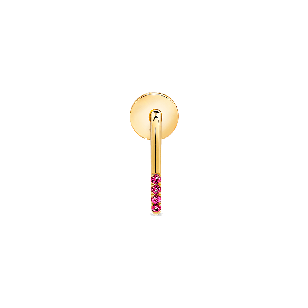 ภาพด้านหน้าของ Pink Sapp Classic G Earring
