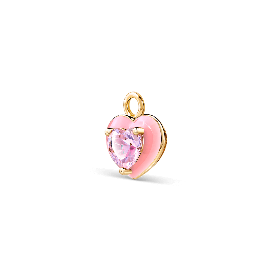 รูปมุมข้างของ Aime' Pink sapphire Charm