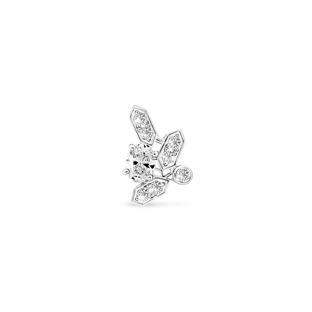 Love diamond Earring เครื่องประดับเพชรแท้ ต่างหูเพชรแท้ ต่างหูเพชรแท้เม็ดเดี่ยว