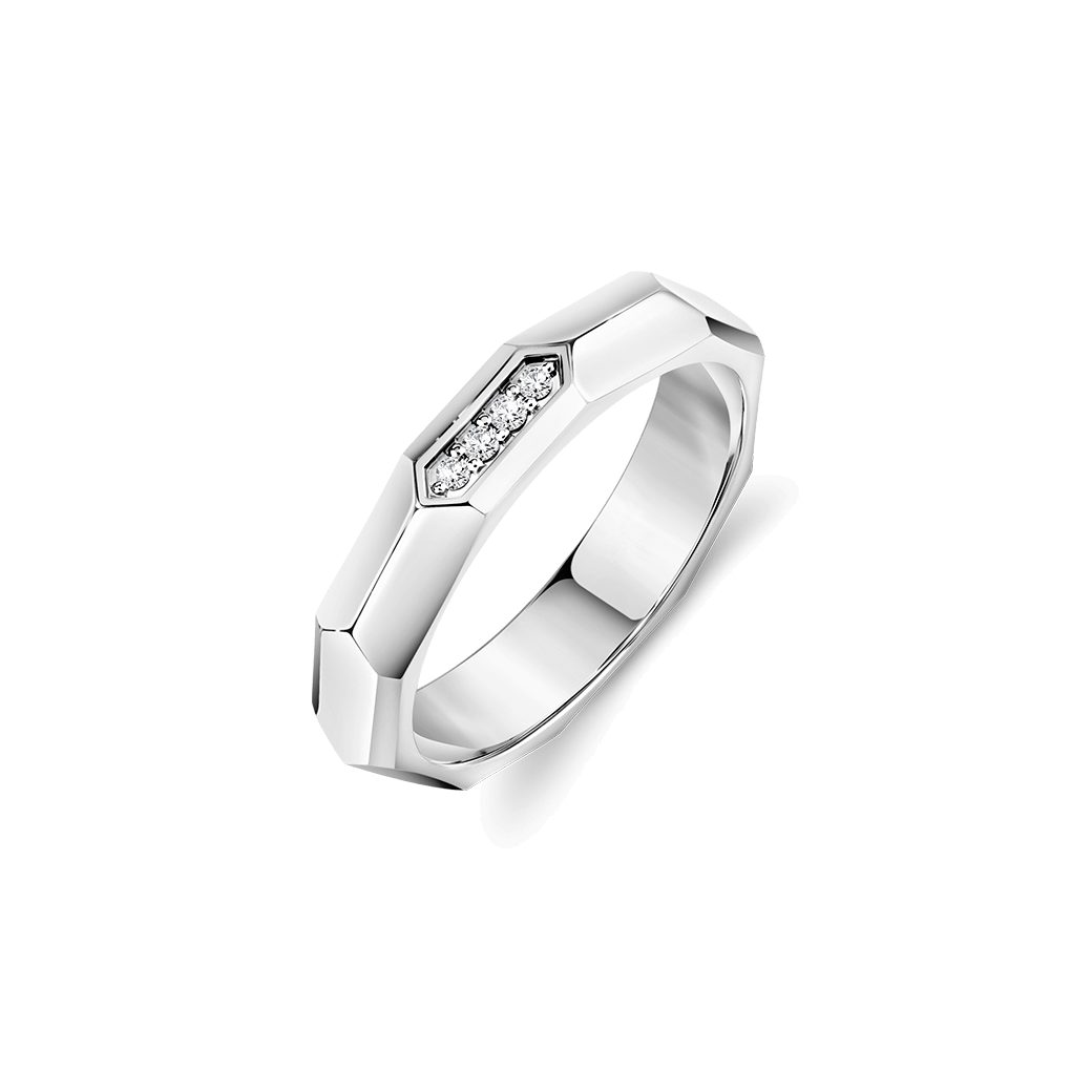 Octagon Step Diamond  Ring