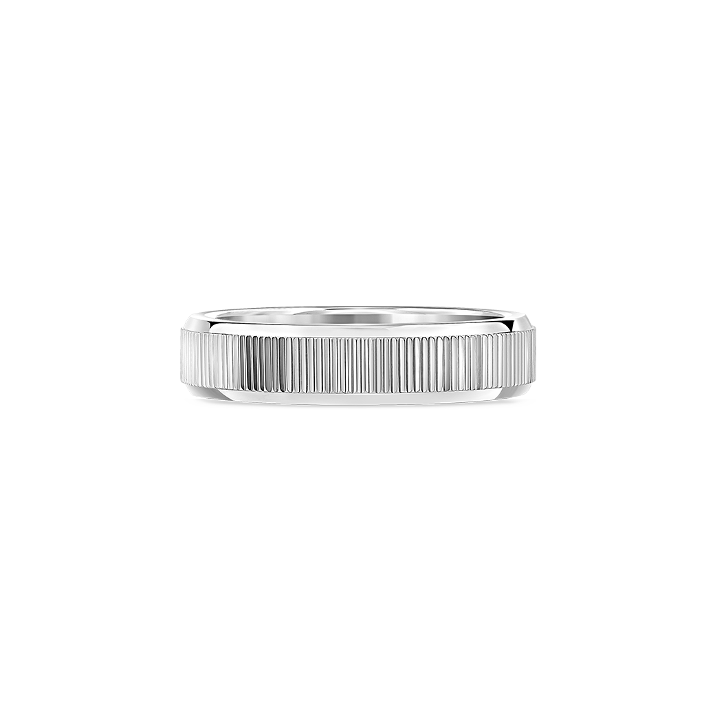 ภาพรายละเอียดแหวนทองขาว Zoullink Rectangle Band Ring