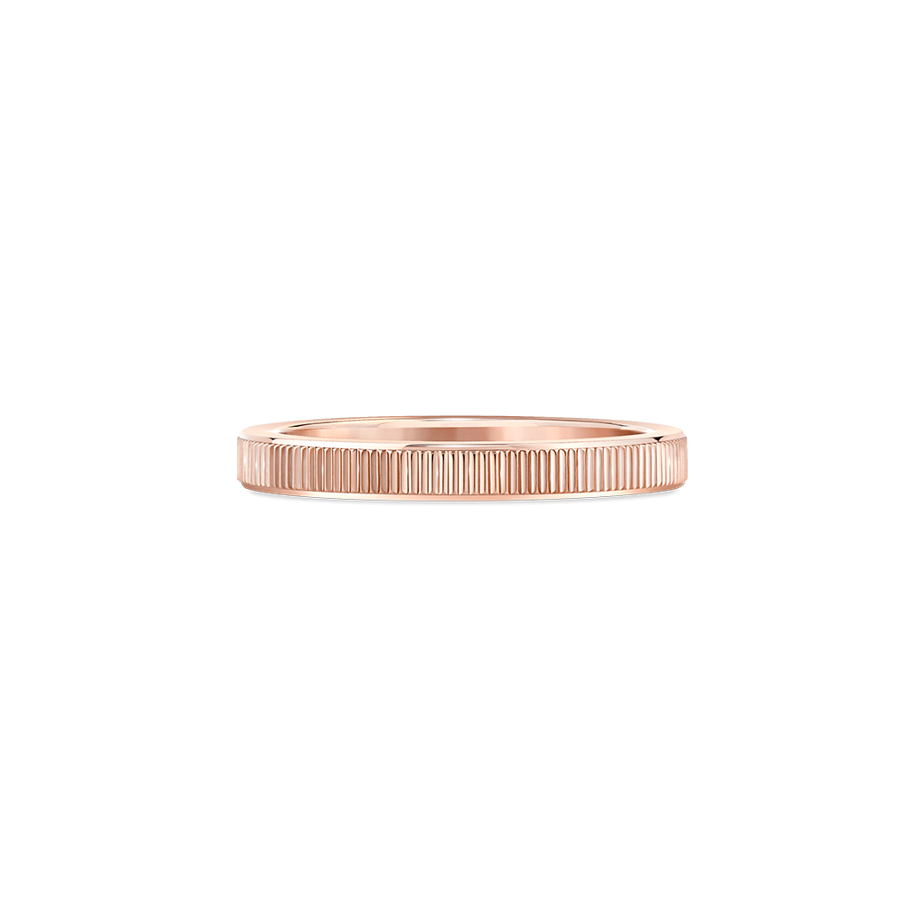 ภาพรายละเอียดแหวนโรสโกลด์ Zoullink Sturdy Band Ring width